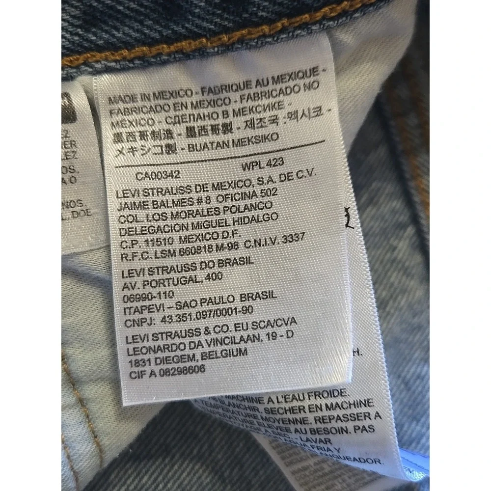 Vintage Levi's Jeans Men's 34x35 Distressed Aged Blue Denim Red Tab Button Fly